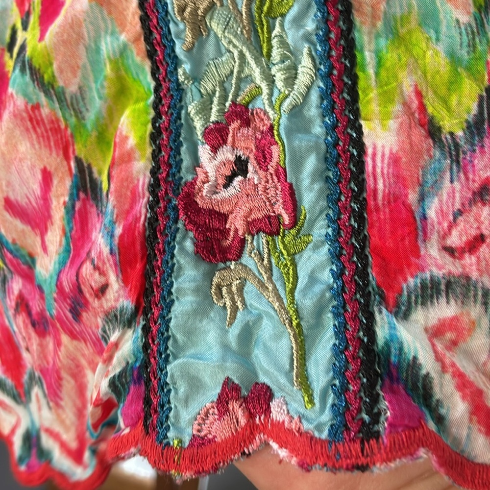 JOHNNY WAS TAHLEAH DRESS SMALL colorful floral floaty flowy comfy - Picture 9 of 14